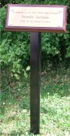 Professional metal tree stake/grave marker for plaques (STAKE)