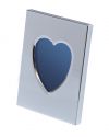 Small Chome Plated Picture Frame with Heart Window (FRAME14)