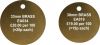 Brass Pet/ID Discs (EA034 & EA019) Brass Pet/ID Discs (EA034 & EA019)