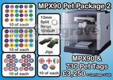 Metaza MPX-90 Pet Tag Engraving Starter Pack 2 